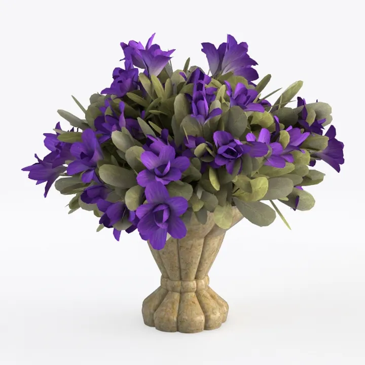 Hollyone Hydrangea Artificial Flowers with Glass