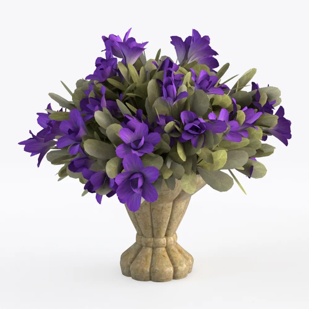 Hollyone Hydrangea Artificial Flowers with Glass