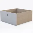 Minimalist Solid Wood Drawer Storage Box 3D Model Right 45 Degree View