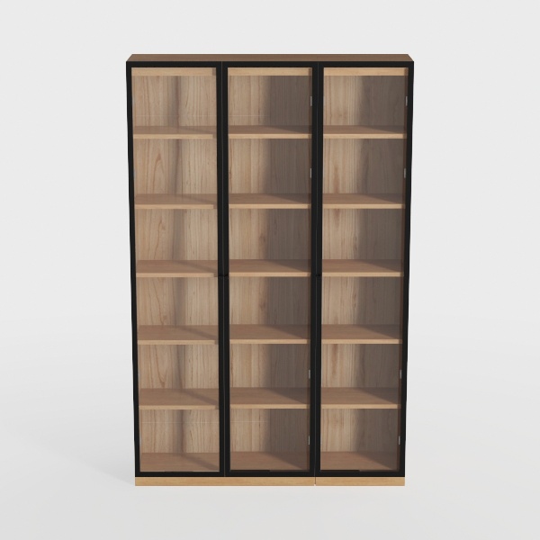 Prepac Barrister 3 Column 63.75&quot; Media Storage,