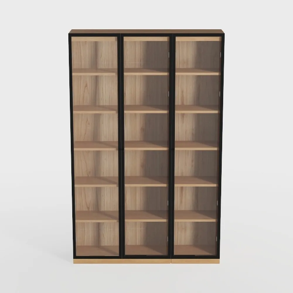 Prepac Barrister 3 Column 63.75" Media Storage,