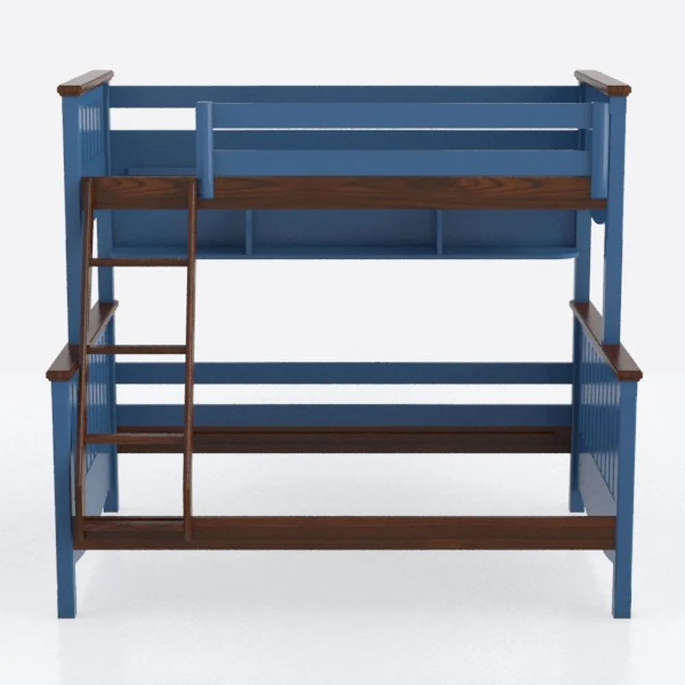 DHP Brady Solid Wood Bunk Beds with Ladder and Gua