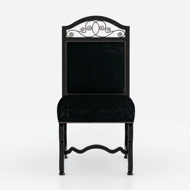 Black Velvet Dining Chairs Set of 4, Kitchen