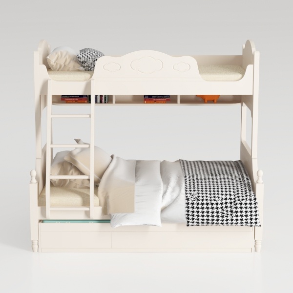 QUJEON Bunk Bed Twin Over Twin,Bunk Beds for Kids 
