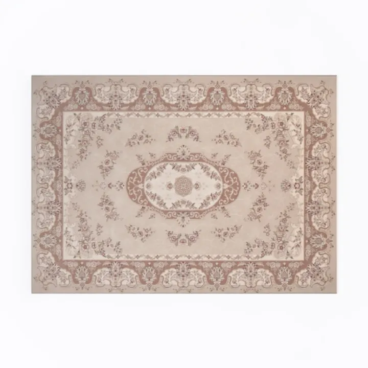 Vintage Floral Pattern Area Rug 3D Model