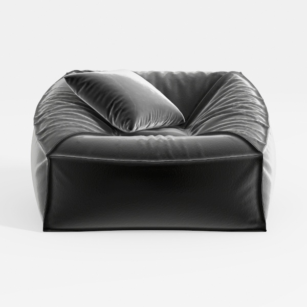 TREATLIFE HOME Luxurious Gray Microfiber Accent Ch