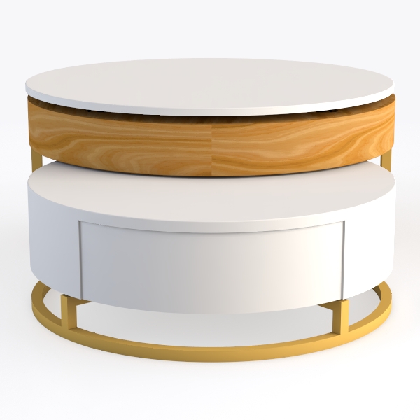 Homary - coffee table - wooden and white