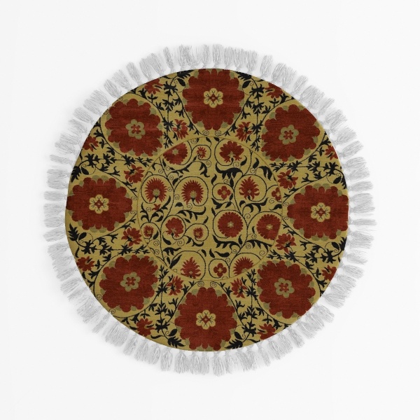 SAFAVIEH Skyler Collection 4&#39; Round Grey / Purple