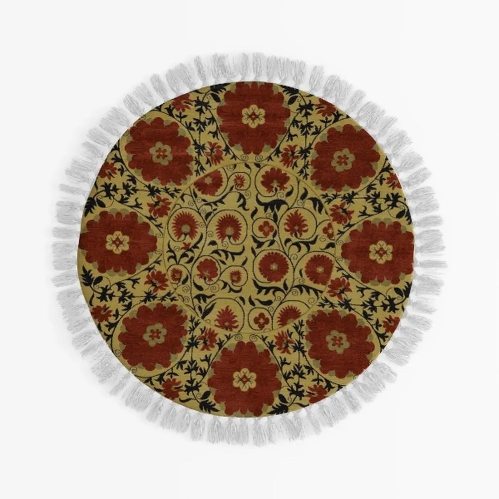 SAFAVIEH Skyler Collection 4' Round Grey / Purple