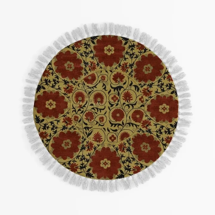 SAFAVIEH Skyler Collection 4' Round Grey / Purple