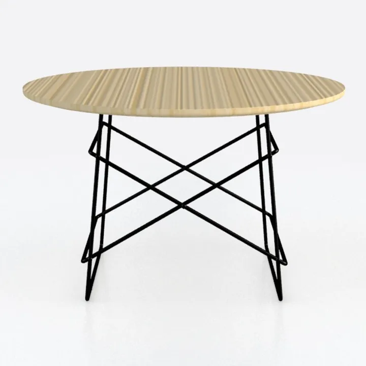 OIOG Glass Coffee Table, Round Coffee Table Living