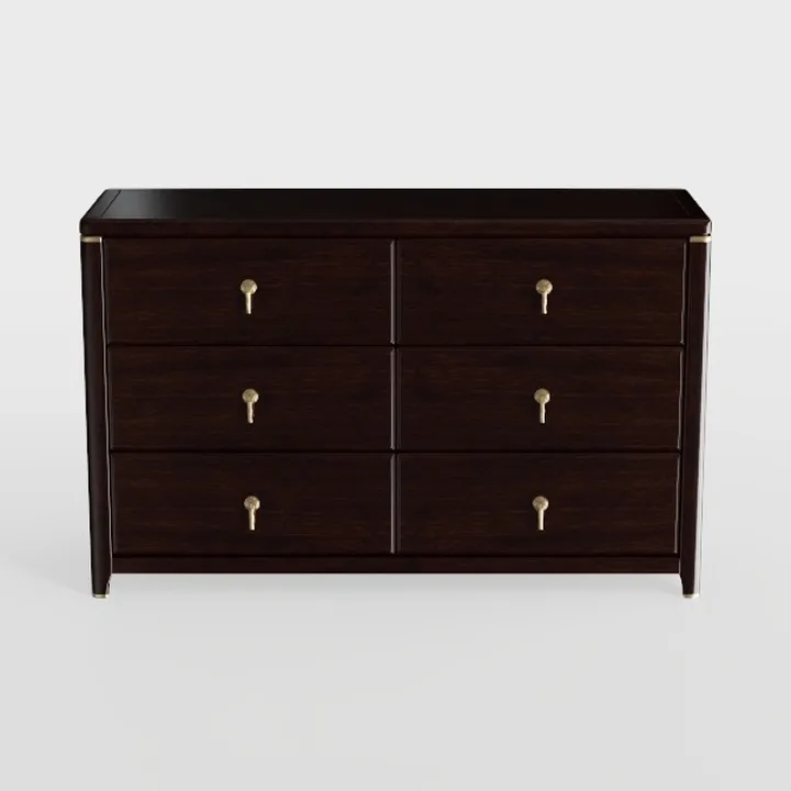 JUMMICO Dresser for Bedroom, 6 Wood Dresser