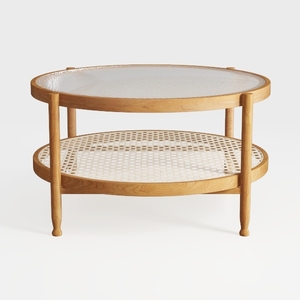 Best Choice Products 2-Tier 35.5in Round Industrial Coffee Table