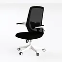 Home Office Desk Chair, Executive Computer Desk Left 45 Degree View