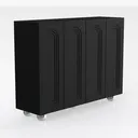 Sideboard Buffet Cabinet with Storage, Modern Right 45 Degree View