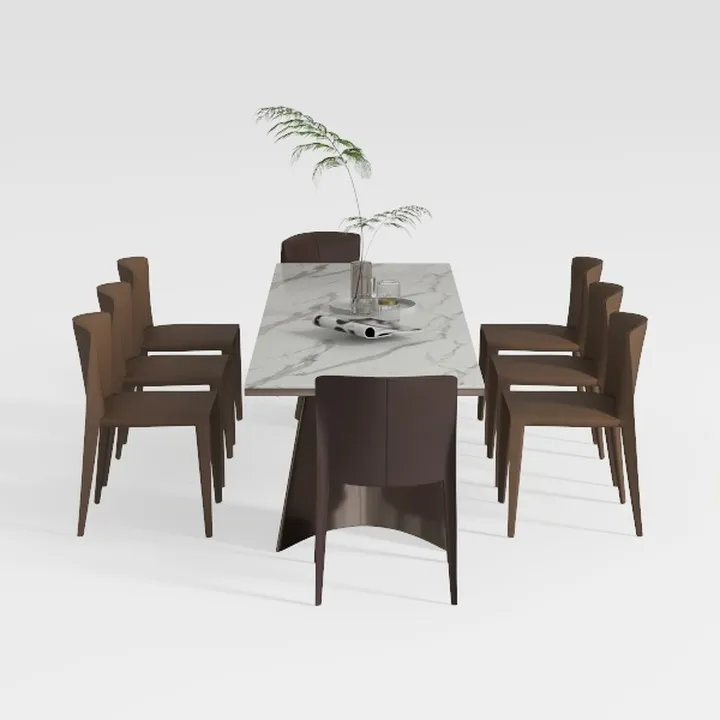 Kmax Modern Dining Chairs Set of 4, Upholstered