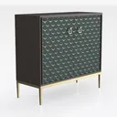 HLR Sideboard Buffet Cabinet with Storage,48" Right 45 Degree View