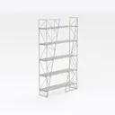pouseayar 5 Tier 6000lbs Capacity NSF Metal Shelf Right 45 Degree View