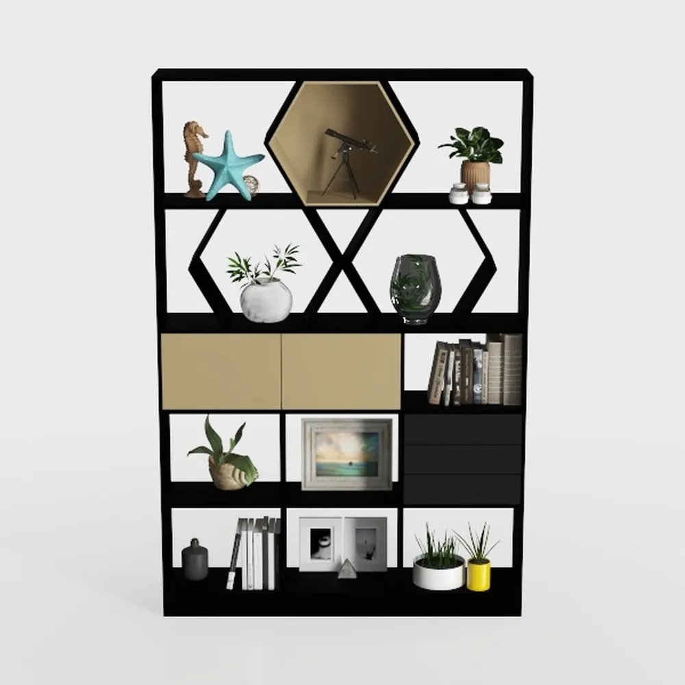 Mavivegue Bookcase, 18-Cube Extra Large Book