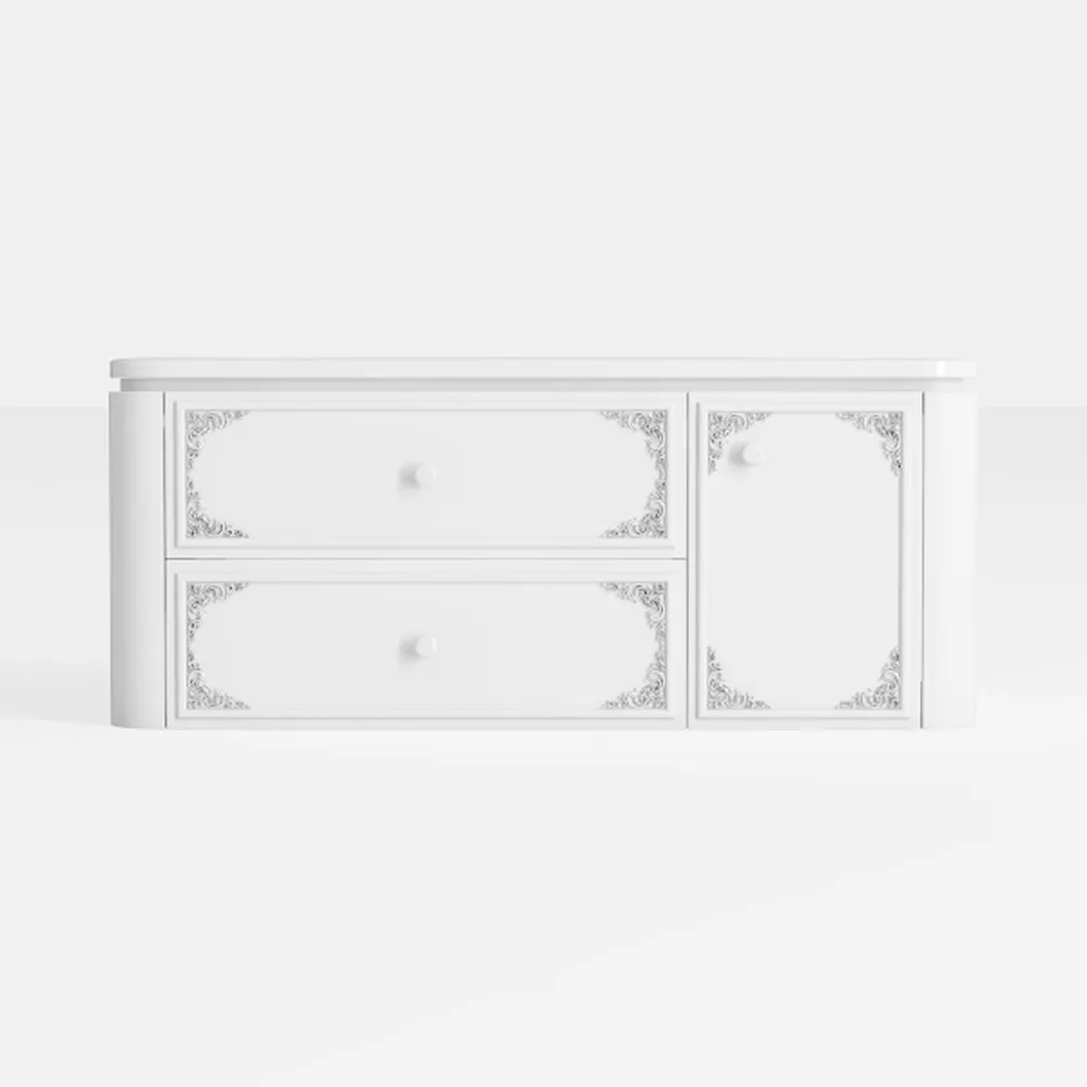 Sideboard Cabinet Retro Solid Wood Sideboard