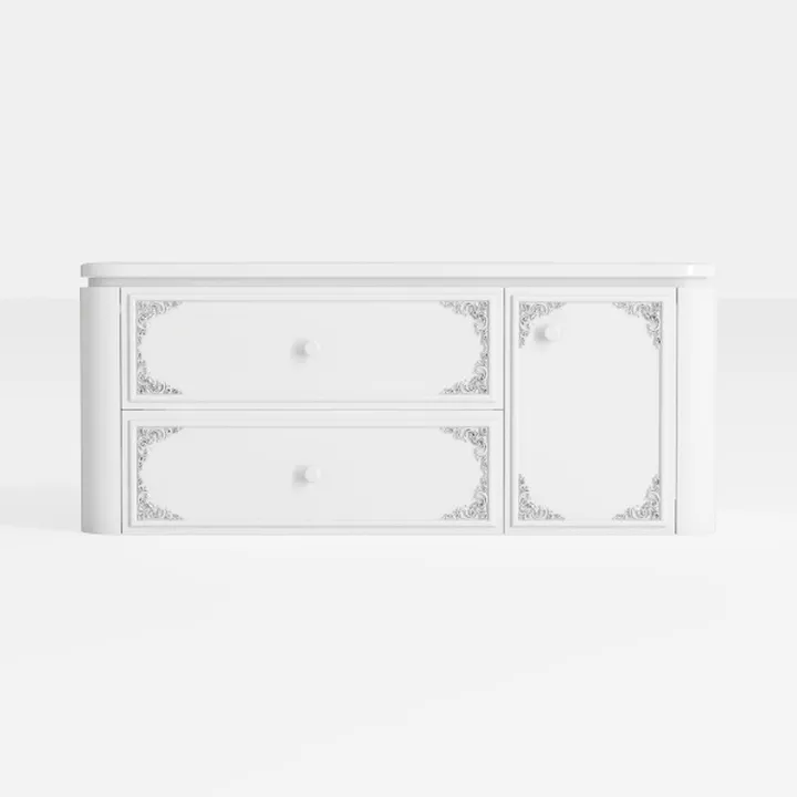 Sideboard Cabinet Retro Solid Wood Sideboard
