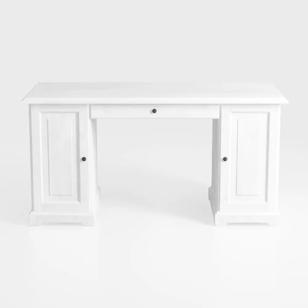 67'' Modern Executive Desk with 2 Storage Cabinets