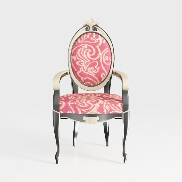 Lunarable Floral Office Chair Slipcover, Artwork