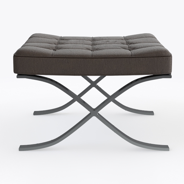 LITA Folding Upholstered Footrest Stool, Modern