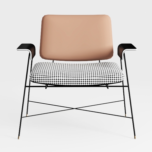 PU Leather Armchairs, Retro Leisure Accent Chair w