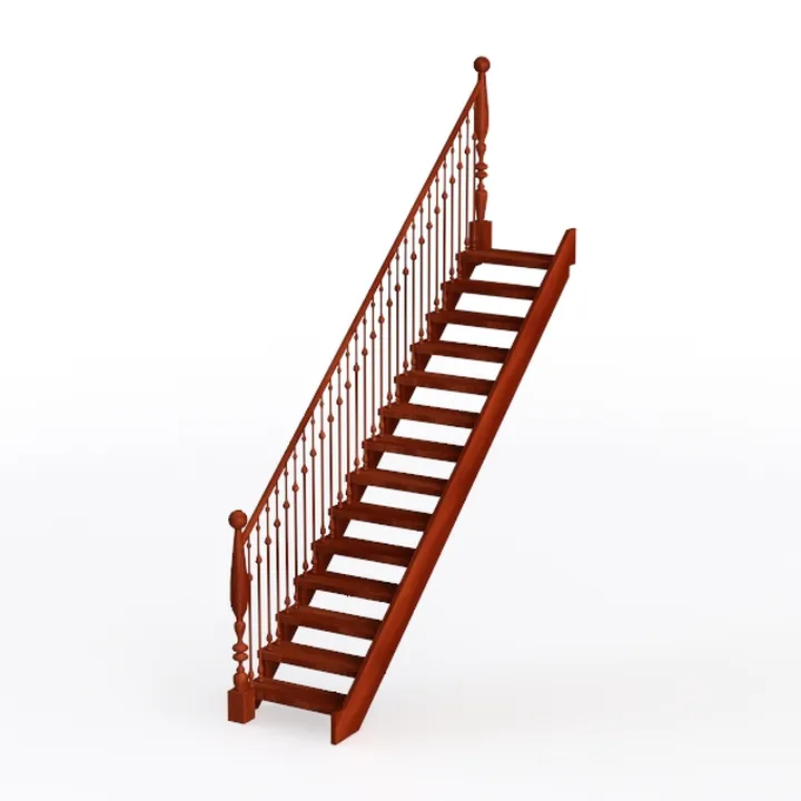 Straight Stairs with Left Banister Cherry