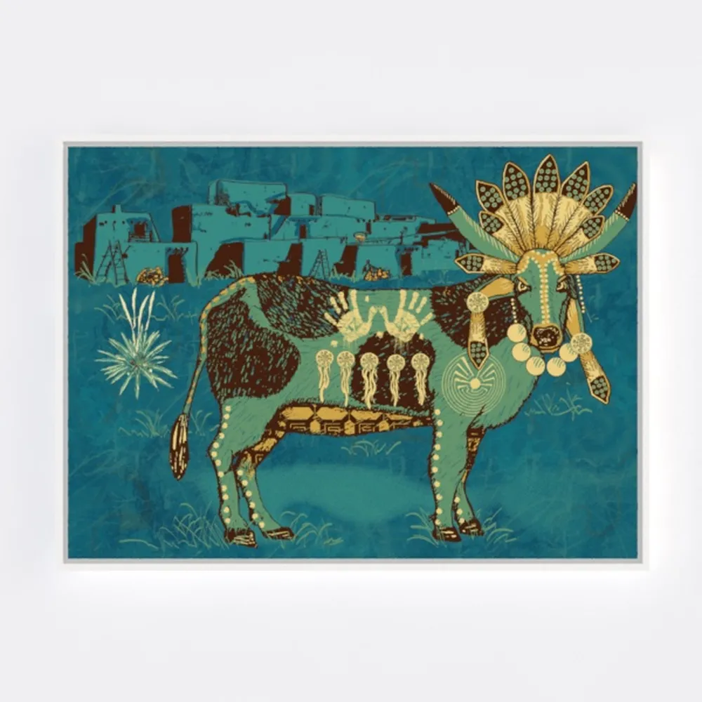 HUARCEY Vintage Floral Wall Art 12x16 Rustic