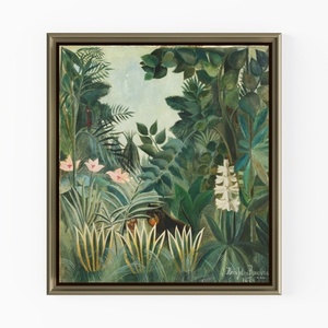 Vintage Tropical Jungle Botanical Framed Wall Art 3D Model