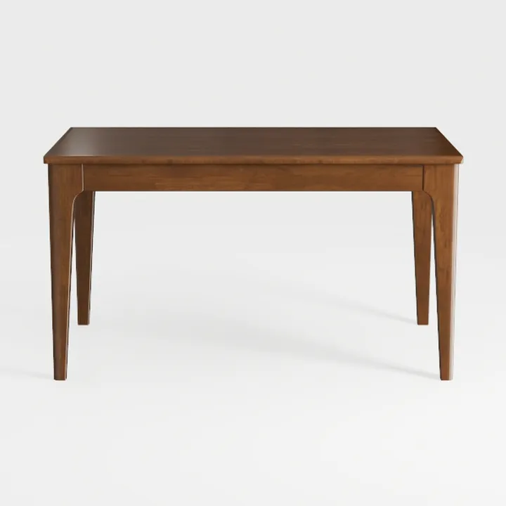 Minimalist Solid Walnut Wood Dining Table 3D Model