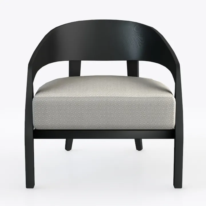 LOPOO Transitional Accent Chair, Pearl-Hued Velvet