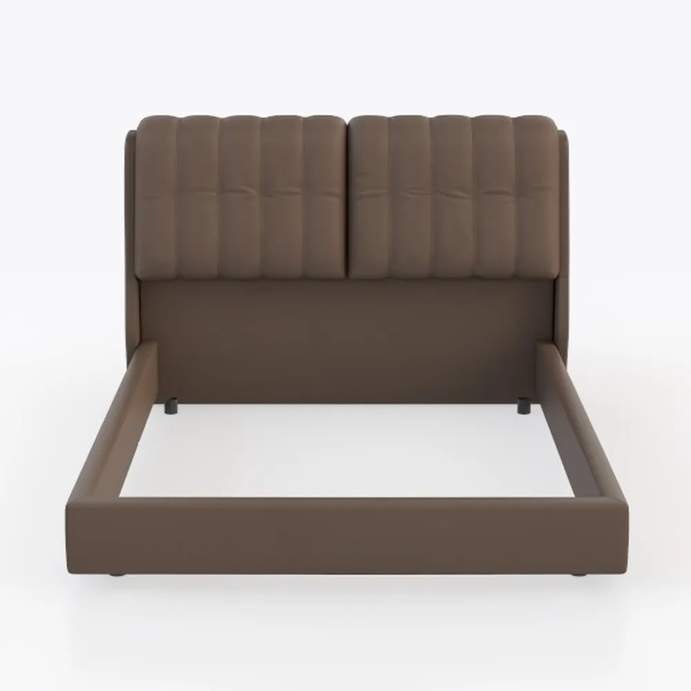 Pemberly Row Upholstered Platform Bed King Size Fr