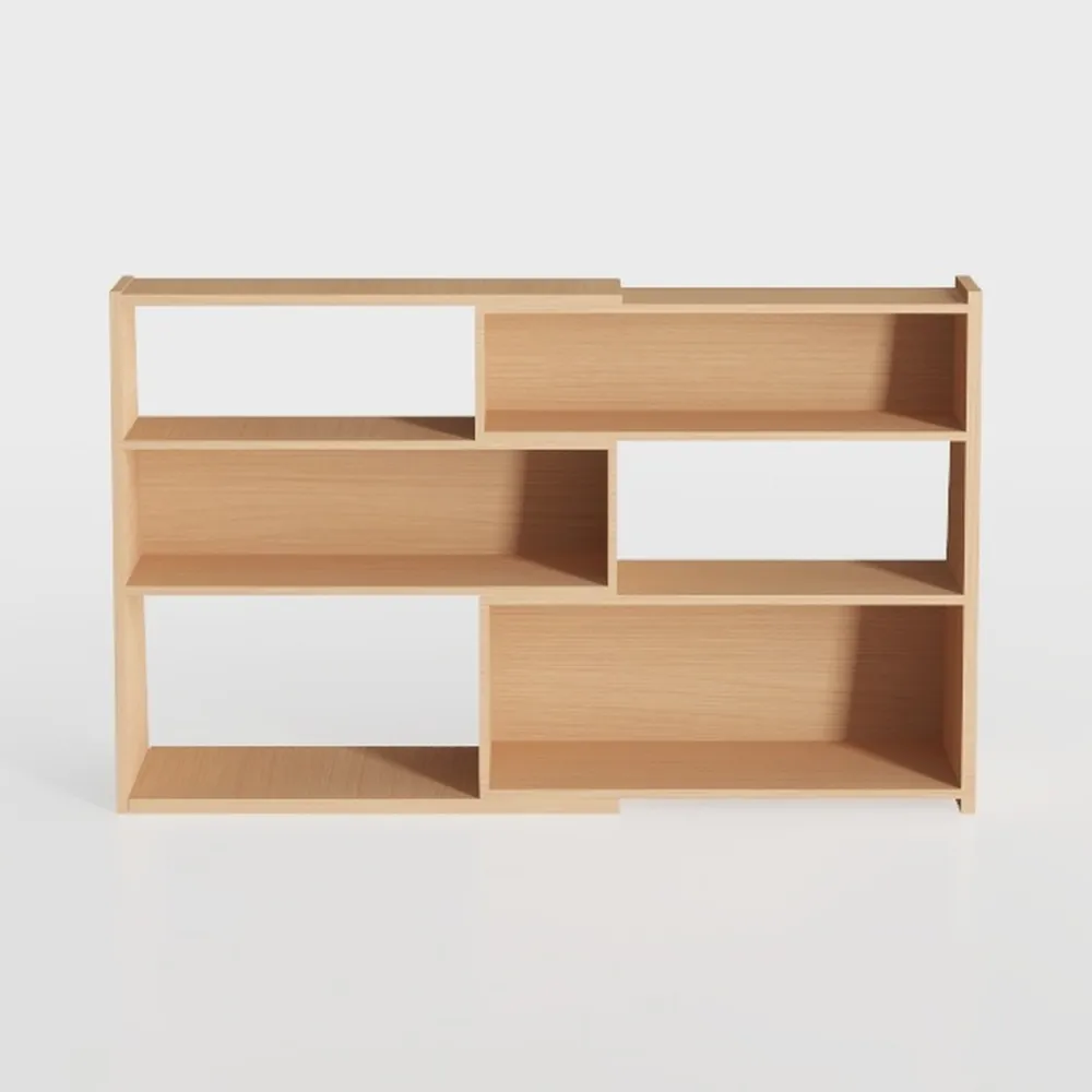 Montessori Shelf with Storage Boxes, Wooden Toy