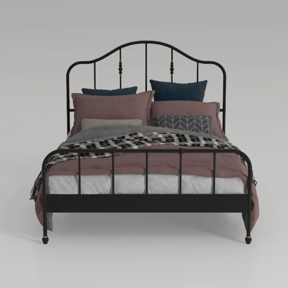SHA CERLIN Queen Size Metal Platform Bed Frame