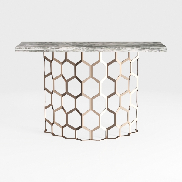 Osanna 48 in. White Rectangle Composite Console Ta