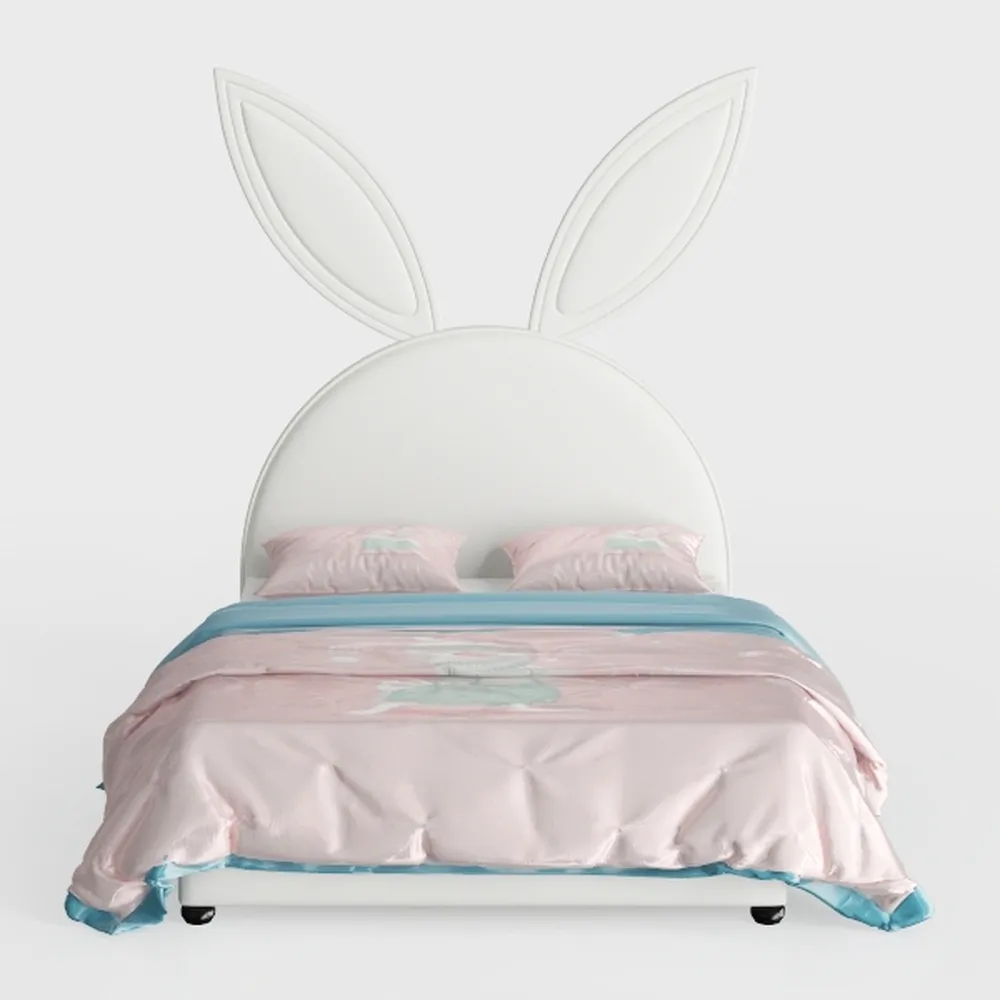 Linique Twin Size Upholstered Platform Bed with Ra