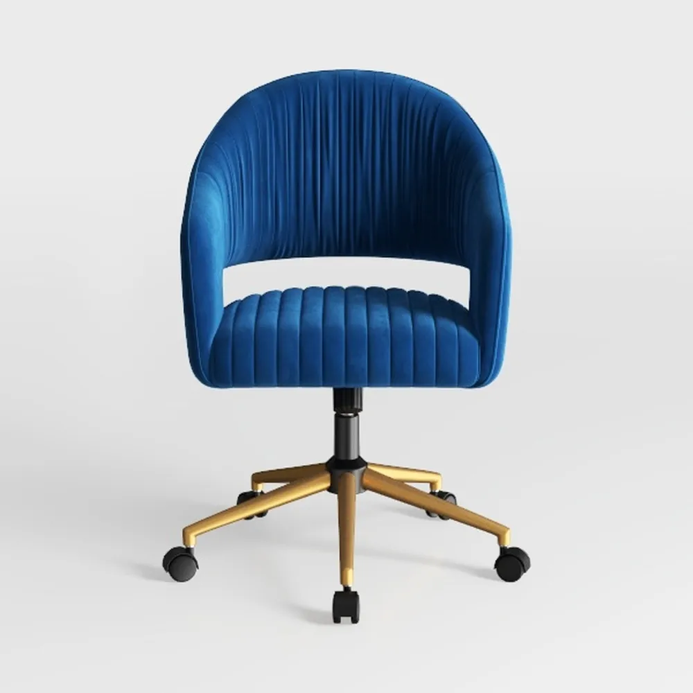 Home Office Swivel Desk Chair, Modern Velvet