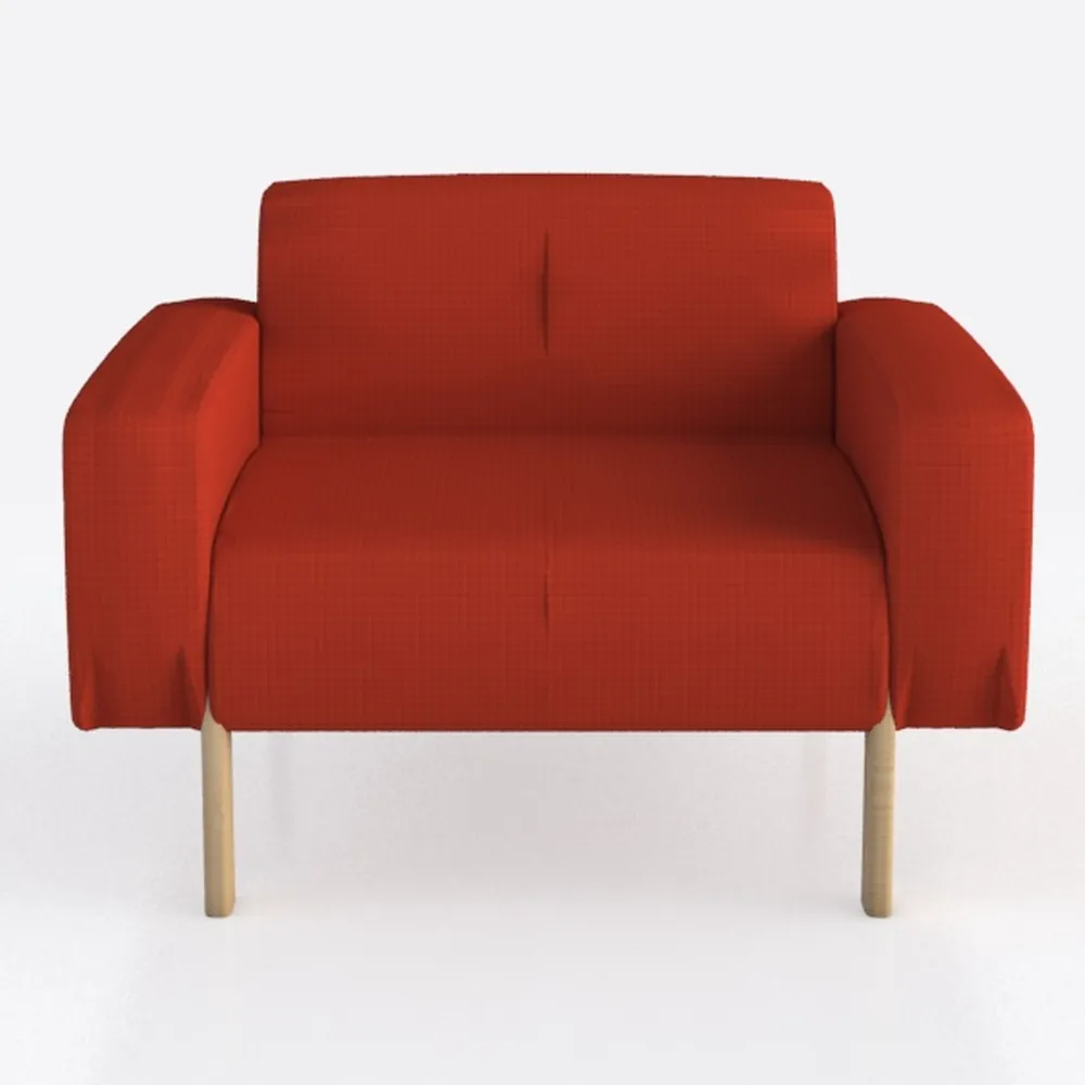 Single Sofa Chair Velvet Armchair for Living Room
