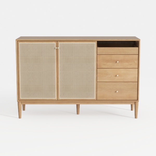 Accent Storage Cabinet Set of 2 Sideboard with