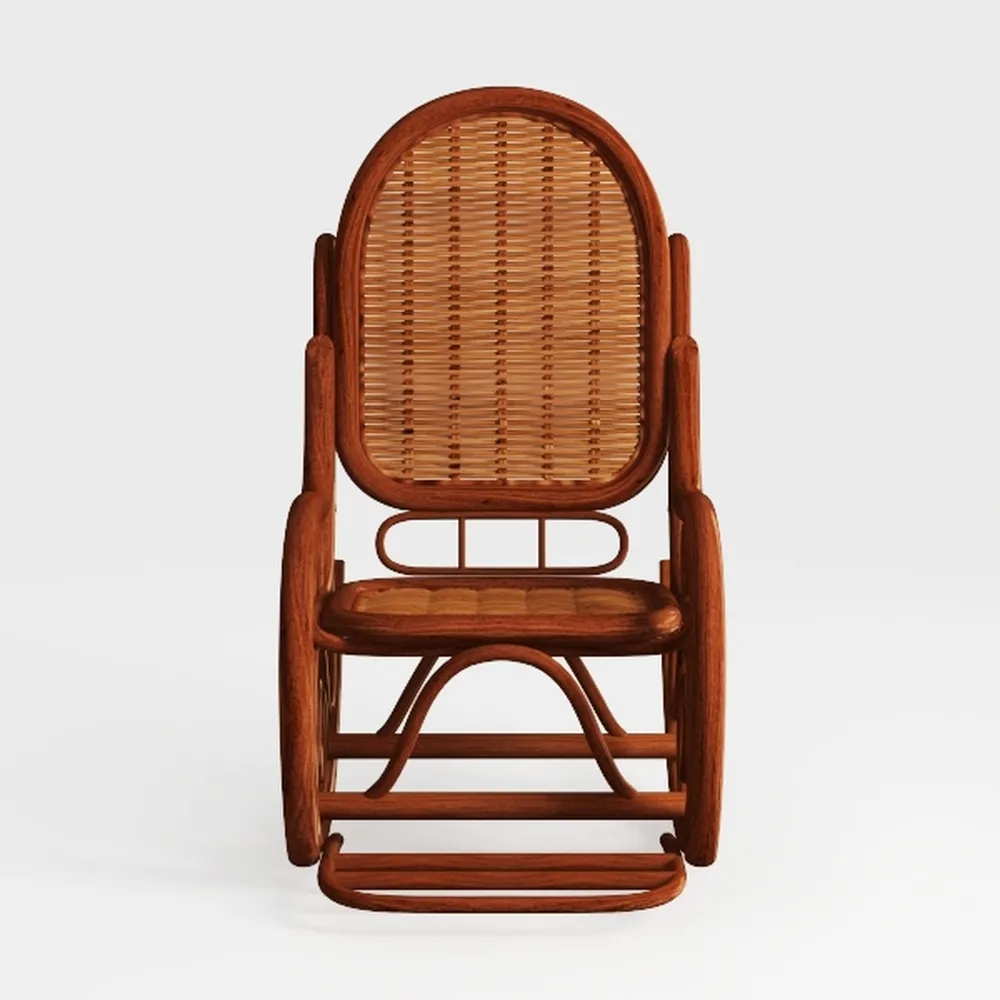 Wicker Rocking Chair, Creative Love Shape Sun Loun