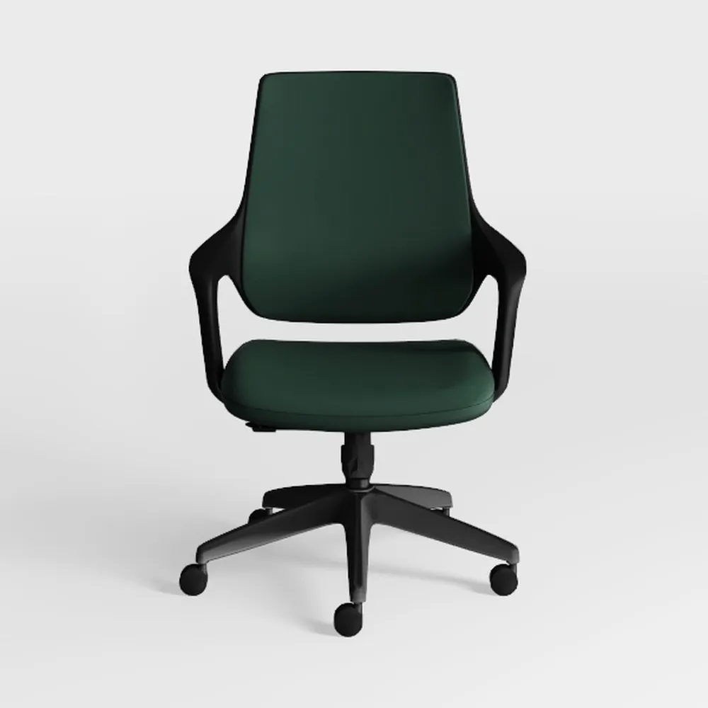 Vinsetto Mid-Back Office Chair, Velvet Fabric