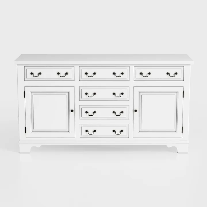 Farmhouse 9 Drawers Dresser for Bedroom, 55" Wide 