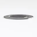 Modern Minimalist Metal Wood Round Coffee Table Tray 3D Model Right 45 Degree View