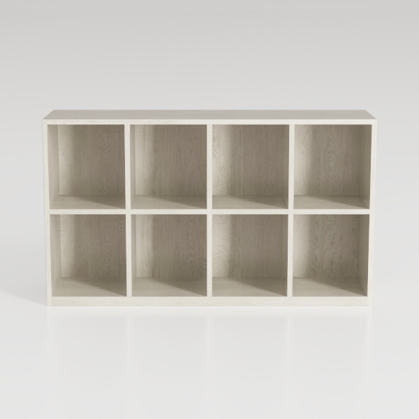 8 Cube Storage Organizer - Solid Wood Bookshelf