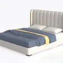 Meridian Furniture NoraCream-T Nora Collection Mod Left 45 Degree View