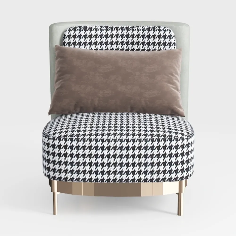 360 Degree Barrel Swivel Accent Sofa Chair,Fluffy