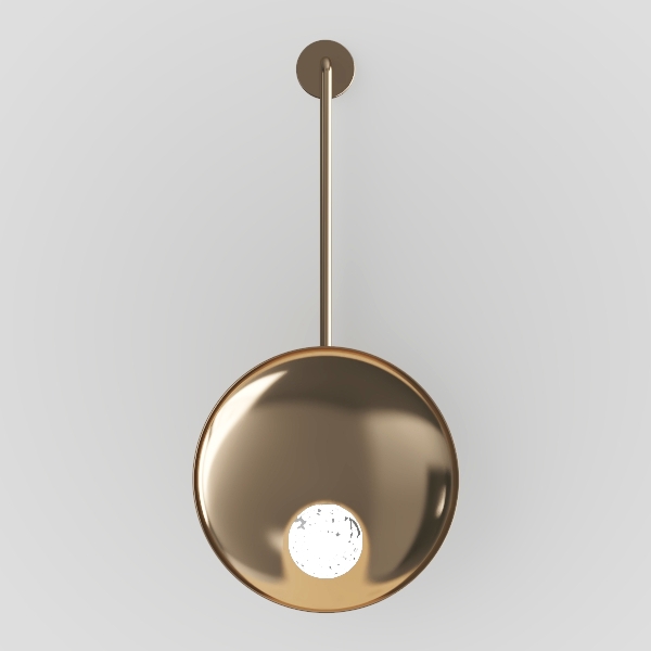 Gold Wall Sconces Globe Wall Light Brass Modern